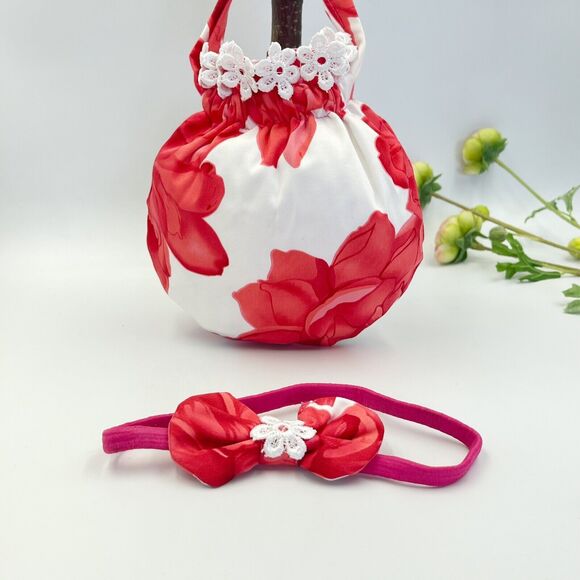 Girls Accessories Floral Purse Bag & Headband Set - Picture 8 of 16